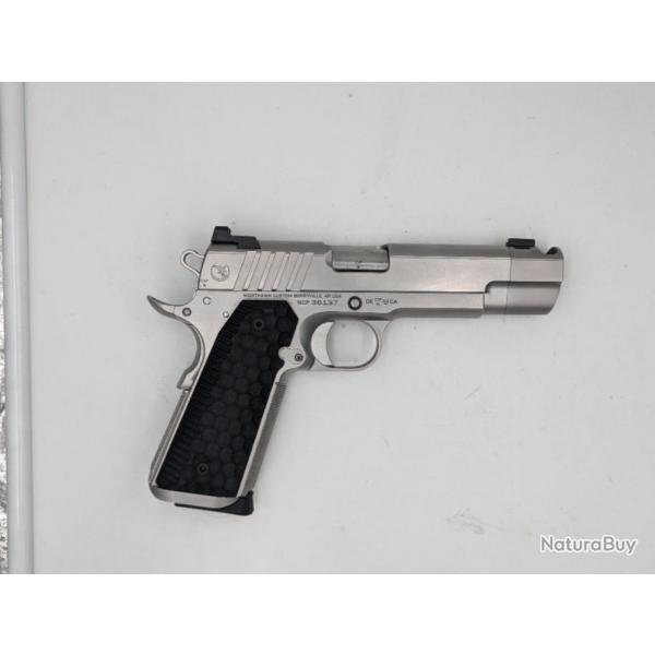 PISTOLET NIGHTHAWK CUSTOM FIRE HAWK  INOX 4,25 POUCES + COMPENSATEUR 45 ACP