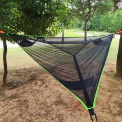 Hamac de Camping Portable Grande Taille Lit-Balançoire Pliable Extérieur Voyage - LIVRAISON OFFERTE