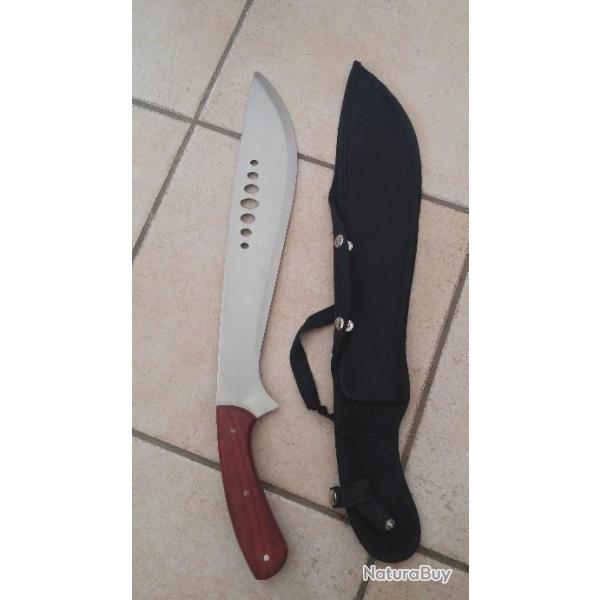 ENCHERE A KUKRI DE COMBAT DE TYPE NEPALAIS DE 47 CM NEUF