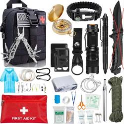 Trousse de Survie 47 en 1 NOIR SANS COUTEAU