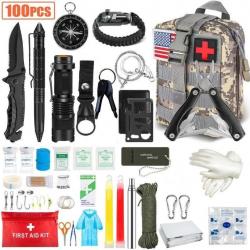 Trousse de Survie 100 EN 1 CAMOUFLAGE AVEC COUTEAU