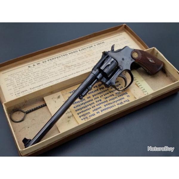 REVOLVER SMITH & WESSON LADY SMITH TARGET 6 Pouces Calibre 22L 3 Modle - US XIX Trs bon  U.S.A. 