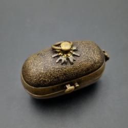 HIUCHIDOGU NETSUKE SENTOKU BRIQUET SAMOURAI TINDER BOX LIGHTER MATCHLOCK JAPANESE EDO PERIOD Collect