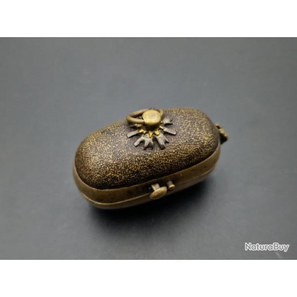 HIUCHIDOGU NETSUKE SENTOKU BRIQUET SAMOURAI TINDER BOX LIGHTER MATCHLOCK JAPANESE EDO PERIOD Collect