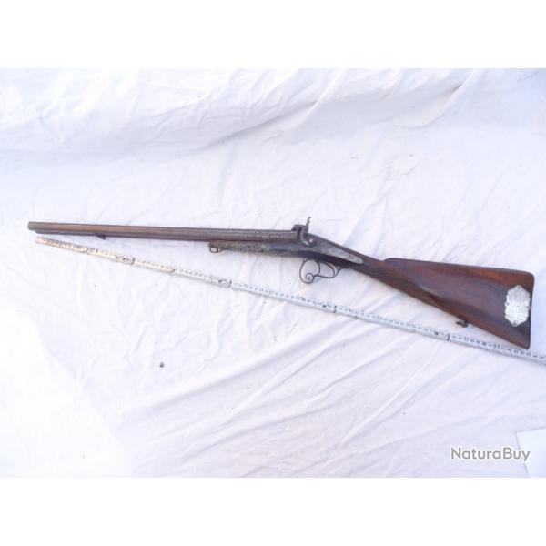 299 - lot magnifique  fusil de gaudcho  lopold bernard  canonnier attribu cadeau1872