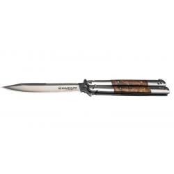 Couteau papillon Boker magnum Balisong Wood Large