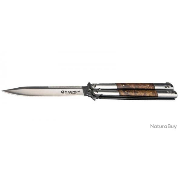 Couteau papillon Boker magnum Balisong Wood Large