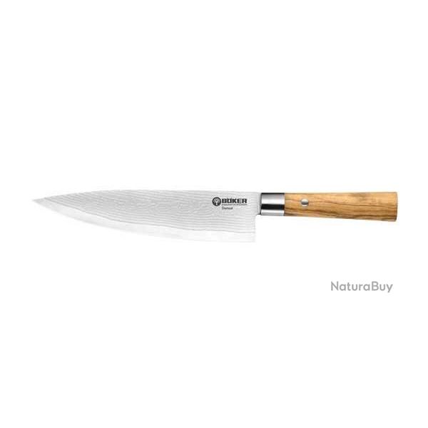 Couteau de chef Boker Cuisine Bker Cuisine - Damas Olive lame 235 mm