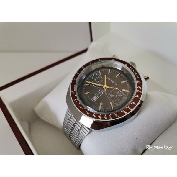 Montre Portento vintage type bullhead antimagntique mcanique