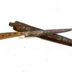 Ancien Couteau poignard Marocain avec Foureau Bois