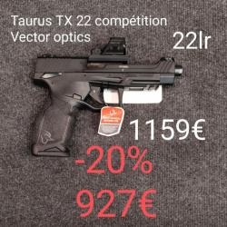 Taurus TX 22 compétition cal 22Lr Vector optics neuf 1 seul en stock
