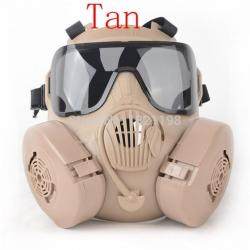 Masque Tactique Airsoft M50 AVEC VENTILATEUR TAN