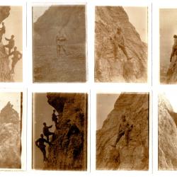 Lot photos anciennes. Lot de 8 photos alpinistes, vers 1880/1900.