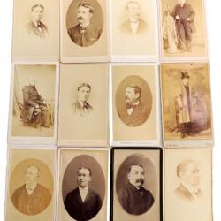 Lot photos anciennes cdv Hommes 1860 (3)