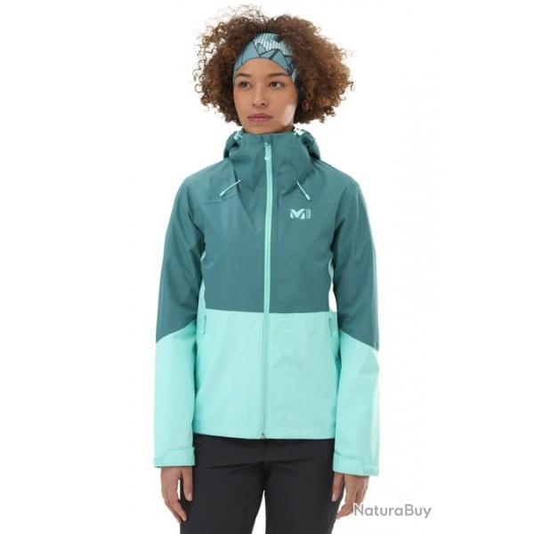 Veste Lgre Impermable Fitz Roy III Jkt W Millet Bleu Vert