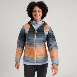 HELI R WMNS HOODED DOWN JACKET S Gris