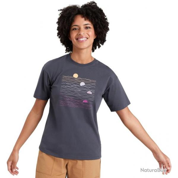 SUNRISE LINES WMNS SS TEE M Gris