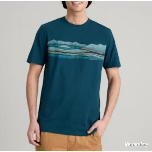 LONG WHITE CLOUD MENS S S TEE Bleu