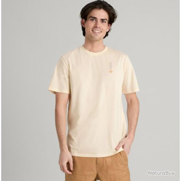 RIDE THE RIVER MENS ORGANIC COTON SS TEE Beige