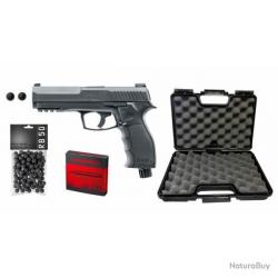 PACK PISTOLET UMAREX T4E TP50 50 13 JOULES + 5 CAPSULES + 50 BILLES + MALETTE