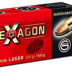 GECO 9X19 HEXAGON 124GR X50