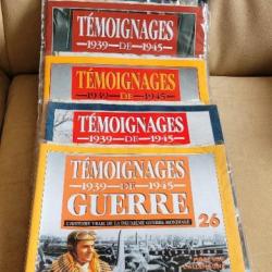 MILITARIA 6 Numéros de Témoignages de Guerre 1939-1945 (NEUFS)