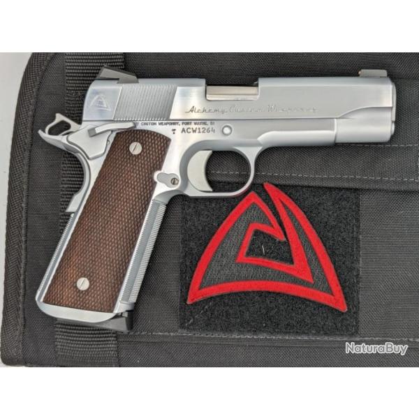 PISTOLET ALCHEMY CUSTOM WEAPONY 1911 PRIME ELITE COMMANDER INOX 45 ACP .