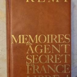 MILITARIA - Mémoires d'un Agent Secret de la France Libre - Rémy (1959)