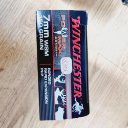 Munitions winchester cal 7mm WSM  150gr bonded