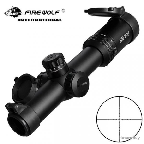 Fire Wolf - fusil optique tactique de plein air argent 1-4X24,