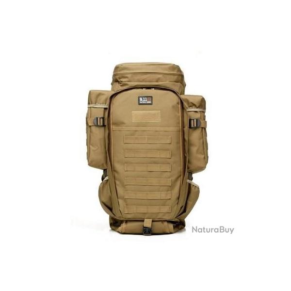 Sac a Dos Tactique 70L Couleur TAN