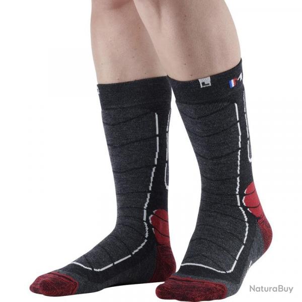 Chaussette de Randonne Monnet Trek Medium Merinos 43 - 44 Noir