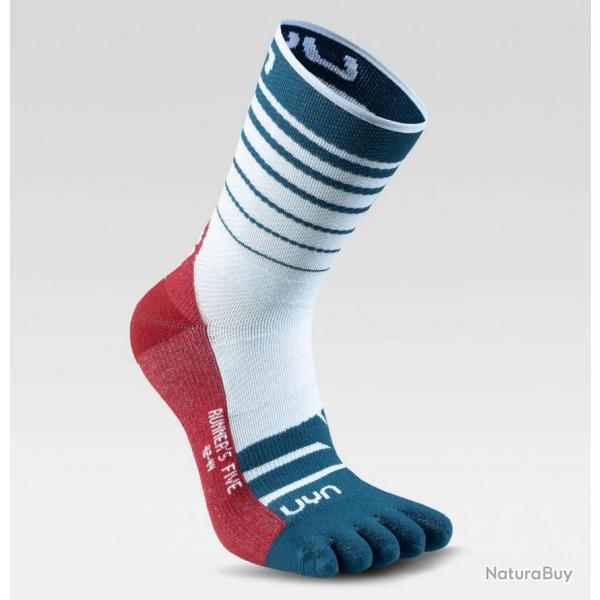 Chaussette de Course Cinq Doigts UYN "RUNNER'S FIVE" 42 - 44 Blanc