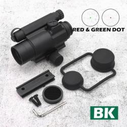 DawnForce Viseur Point Rouge M4 RED AND GREEN DOT BK