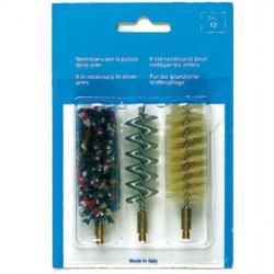 Set De 3 Brosses Spirale Pour Armes Canon Lisse Cal.20 - EUROP'ARM