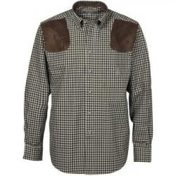 Chemise Chasse Sologne Marron Vert PERCUSSION