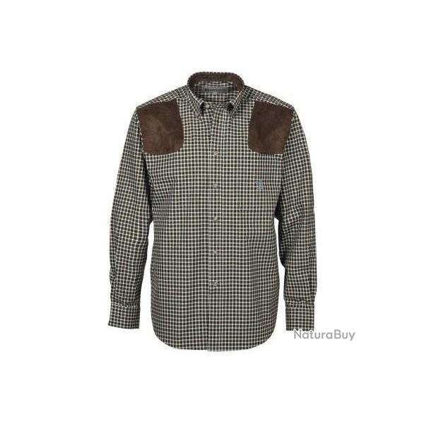 Chemise Chasse Sologne Marron Vert PERCUSSION