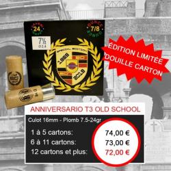 Anniversario Old School T3 Carton Cal.12 24G PB7.5 - ROMANA