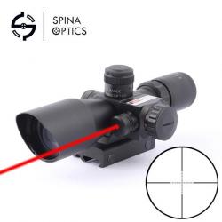 SPINA OPTICS lunette de visée tactique 2.5-10x40 de Laser rouge holographique