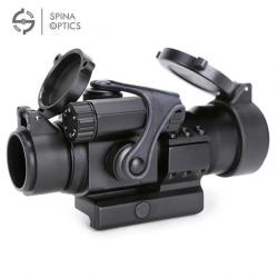 SPINA OPTICS Télescope de visée Laser 32mm M2 de visée noir à point rouge