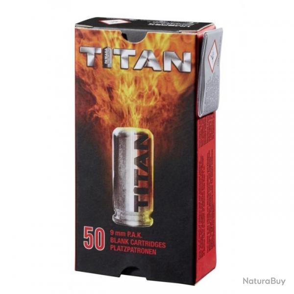 MUNITIONS 9MM PAK A BLANC TITAN PERFECTA X50