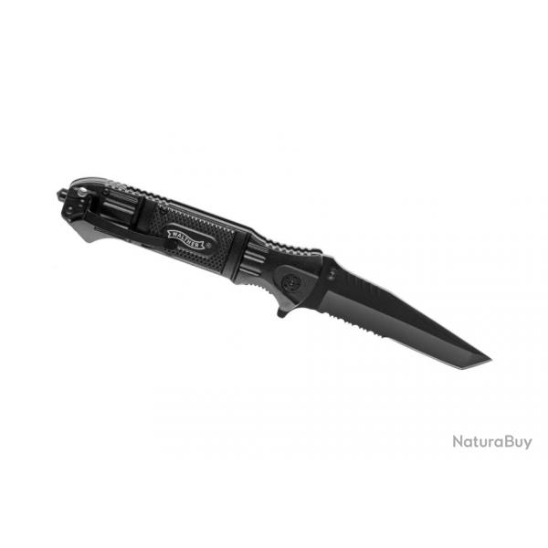 Couteau pliant Walther Black Tac Tanto Knife - Lame 10cm