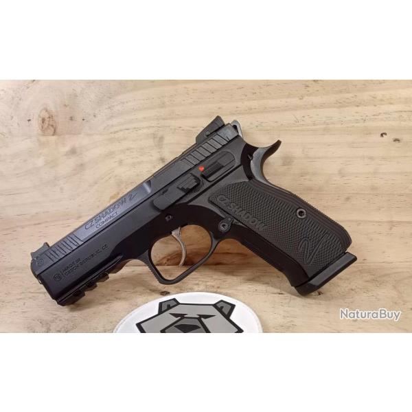 PISTOLET CZ SHADOW II COMPACT OR FULL BLACK CUSTOM CAL 9x19