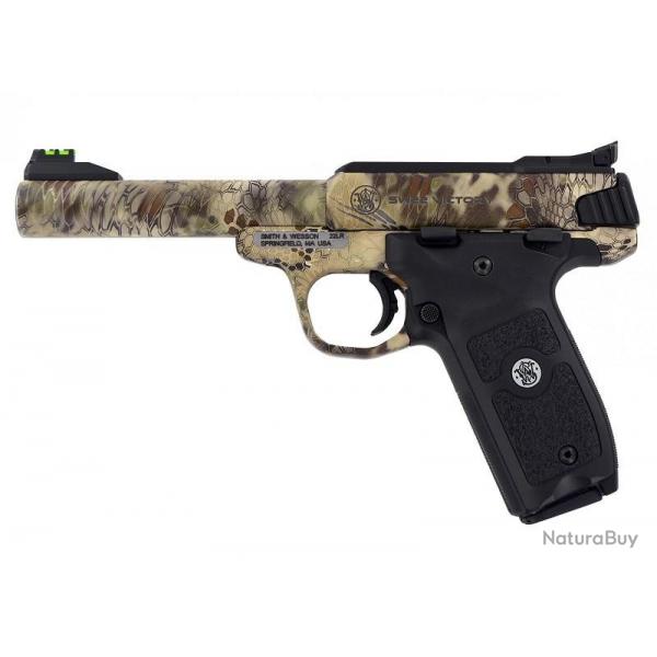 PISTOLET SMITH WESSON 22 VICTORY CAMO KRYPTEK 22LR