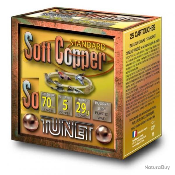 Cartouche cuivre TUNET SOFT COPPER cal.12 30gr par 25