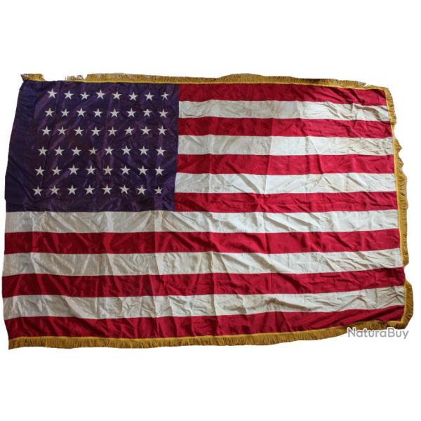 Drapeau Amricain original 48 toiles WW2 180 x 120 cm