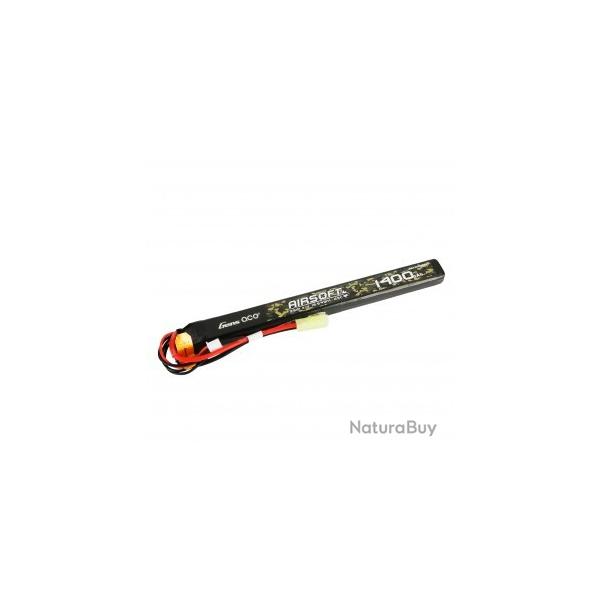 Airsoft - Batterie bton Li-Po 11.1V - 1400 mAh 25C tamiya | Gens ace (0000 0842)