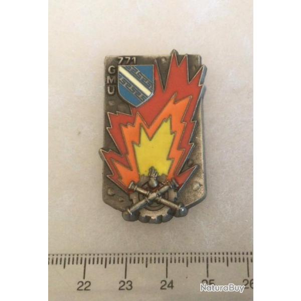 FRANCE MATRIEL Insigne  771 G.M.U. Groupement Munitions