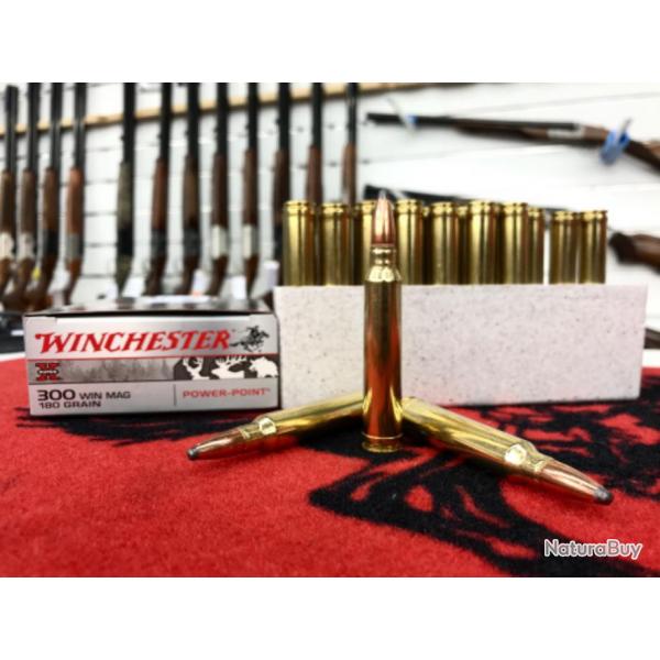 BALLES WINCHESTER POWER POINT 300WIN MAG 180 GRAIN