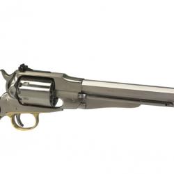 UBERTI 1858 REMINGTON INOX OU TARGET NEW ARMY CAL. .44 CANON OCTOGONAL 8" INOX SA 6CPS